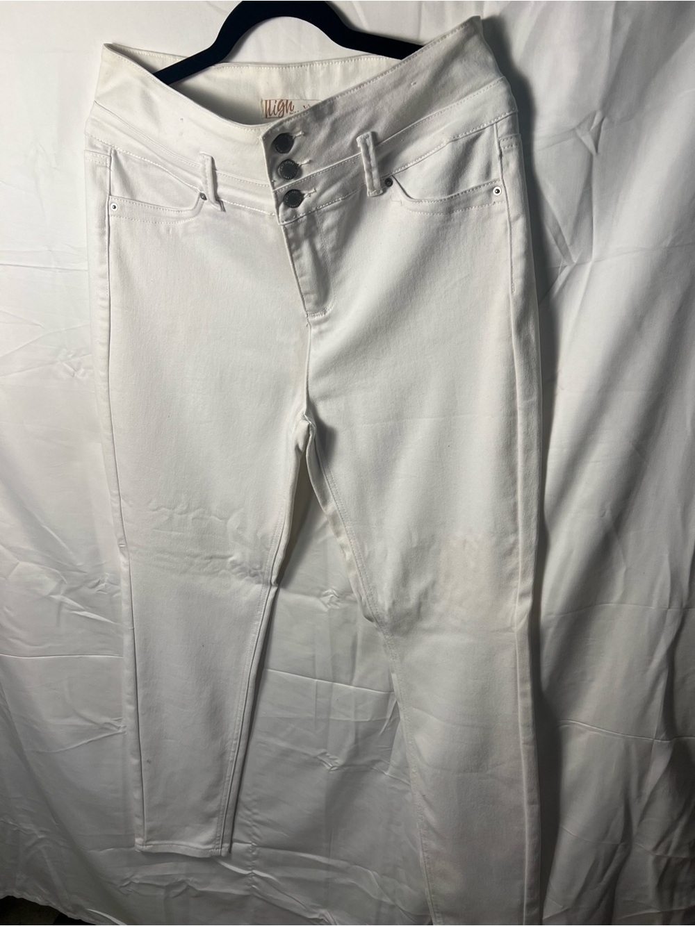YMI White High-Rise Denim Jeans
